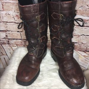 Sorel Brown Moto boots!